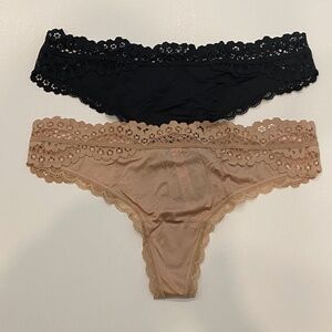 NEW Victoria's Secret Body by Victoria Set of 2 Thong Panties